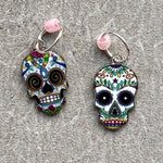 Sugar Skull Stitch Markers and Progress Keepers - Many Options!