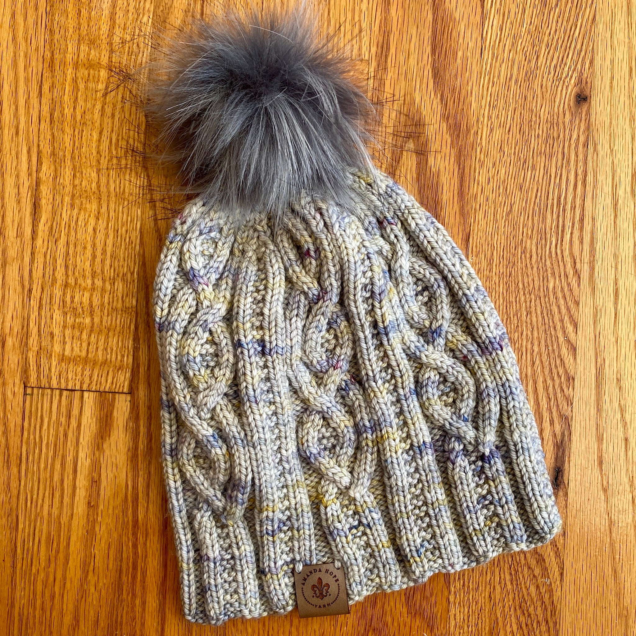 Moonstream,  Put On a Happy Face Hat Set in Aussie Extra Fine DK/Lt. Worsted