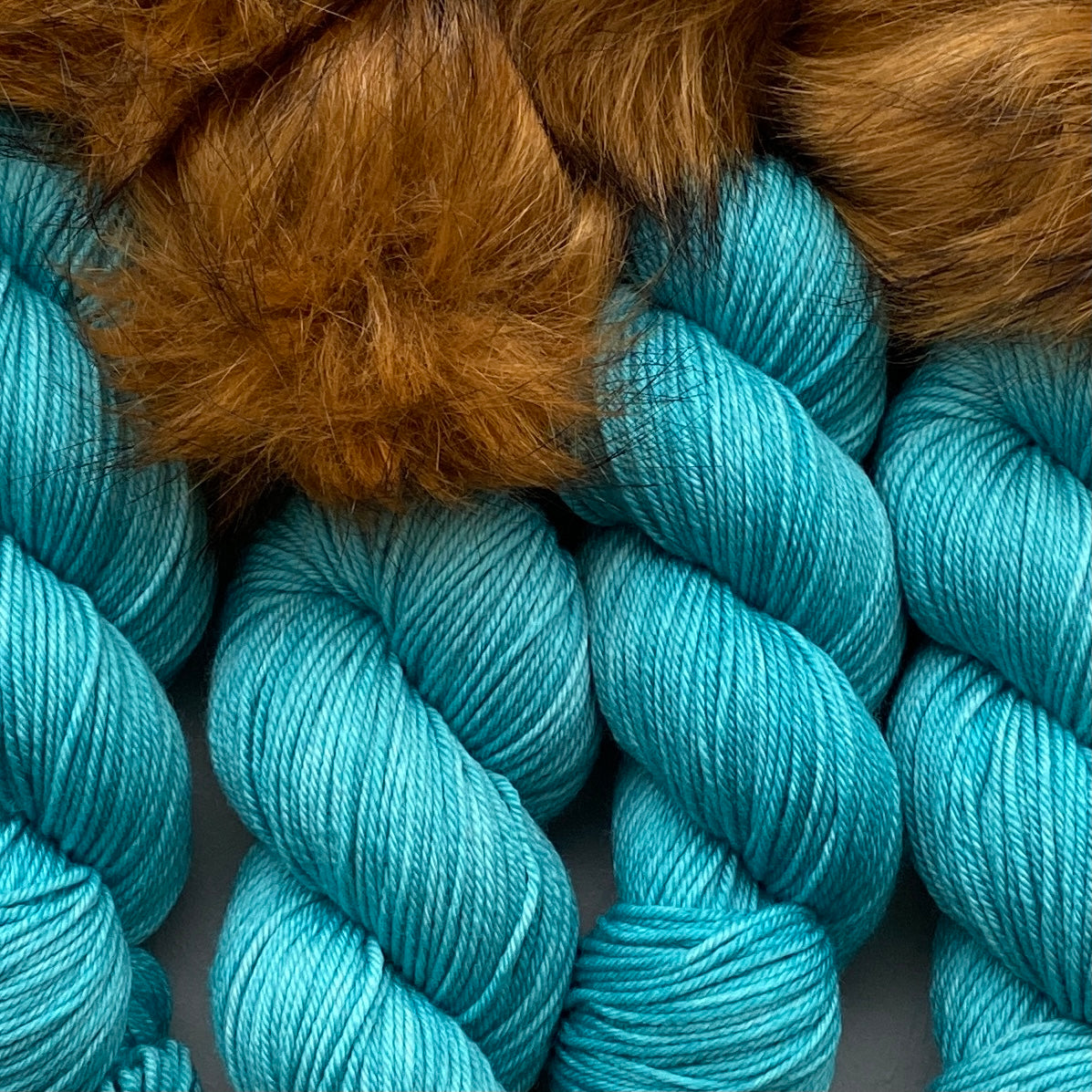 Teal Zeal Hat Set with Ex Lg Pom (RCB6), Aussie Extra Fine DK with Nylon