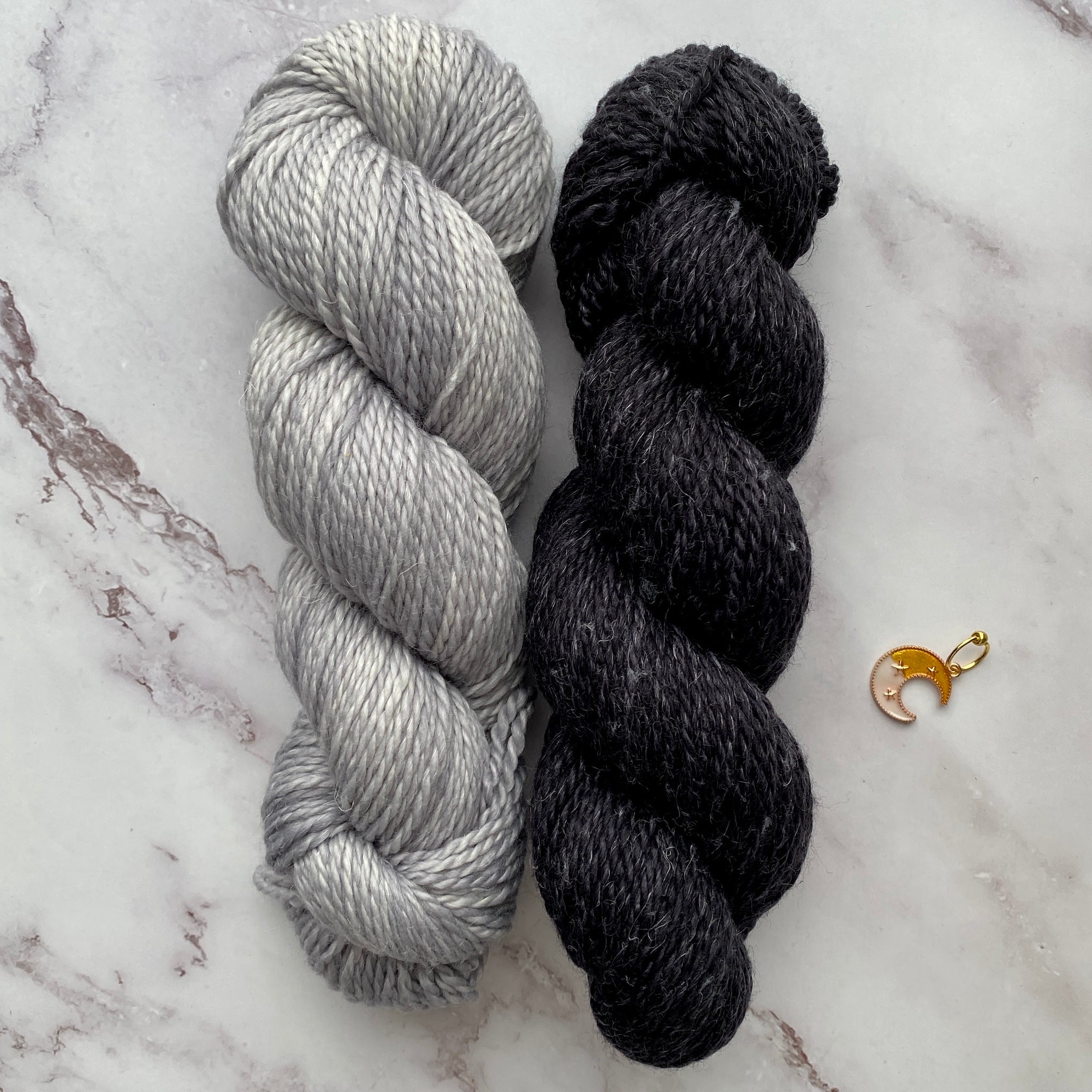Duos for Decker Hat (a design by Joan Forgione), Multiple Color Combos, Merino Linen Aran + special stitch marker