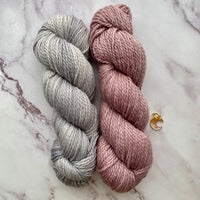 Duos for Decker Hat (a design by Joan Forgione), Multiple Color Combos, Merino Linen Aran + special stitch marker