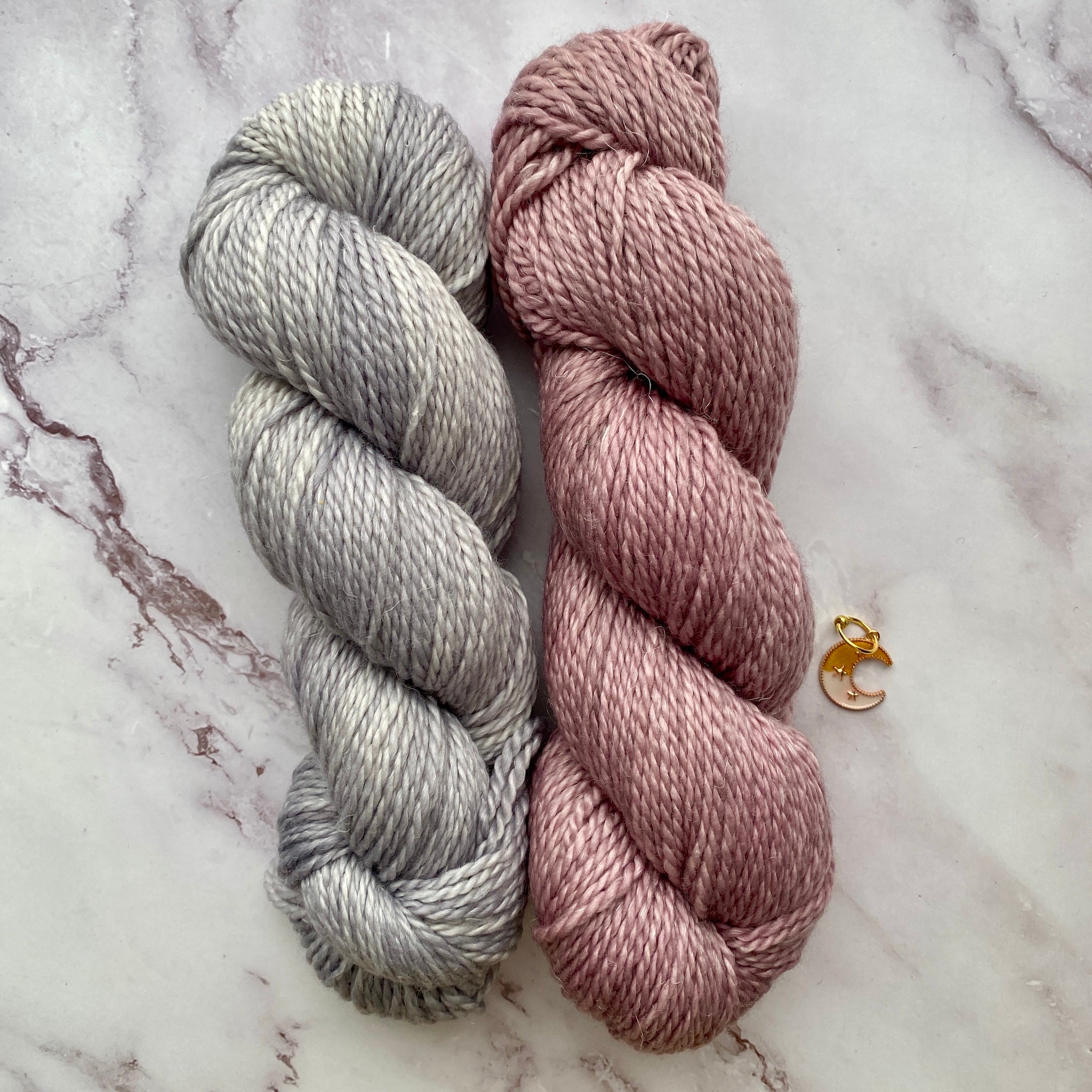 Duos for Decker Hat (a design by Joan Forgione), Multiple Color Combos, Merino Linen Aran + special stitch marker
