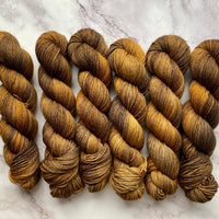 Oil Rubbed Bronze,  Aussie Extra Fine Sock with Nylon 50 (1/2 skein, 50 grams)