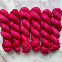 Bodacious Berry,  Aussie Extra Fine Sock with Nylon 50 (1/2 skein, 50 grams)