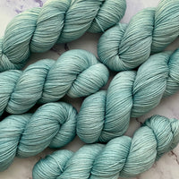 Gossamer Teal, Aussie Extra Fine Merino Fingering Or Aussie Extra Fine Sock with Nylon