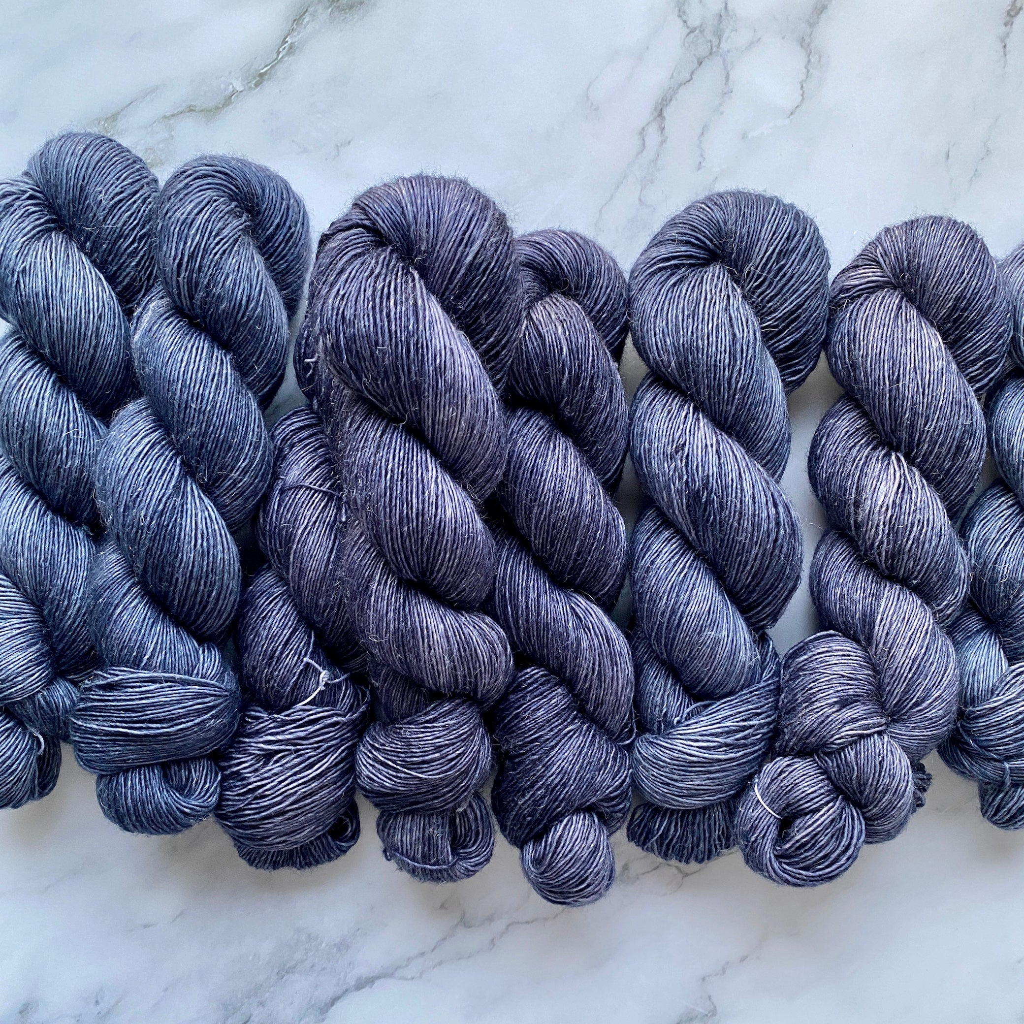 Blue Moon, Merino Linen Fingering Weight