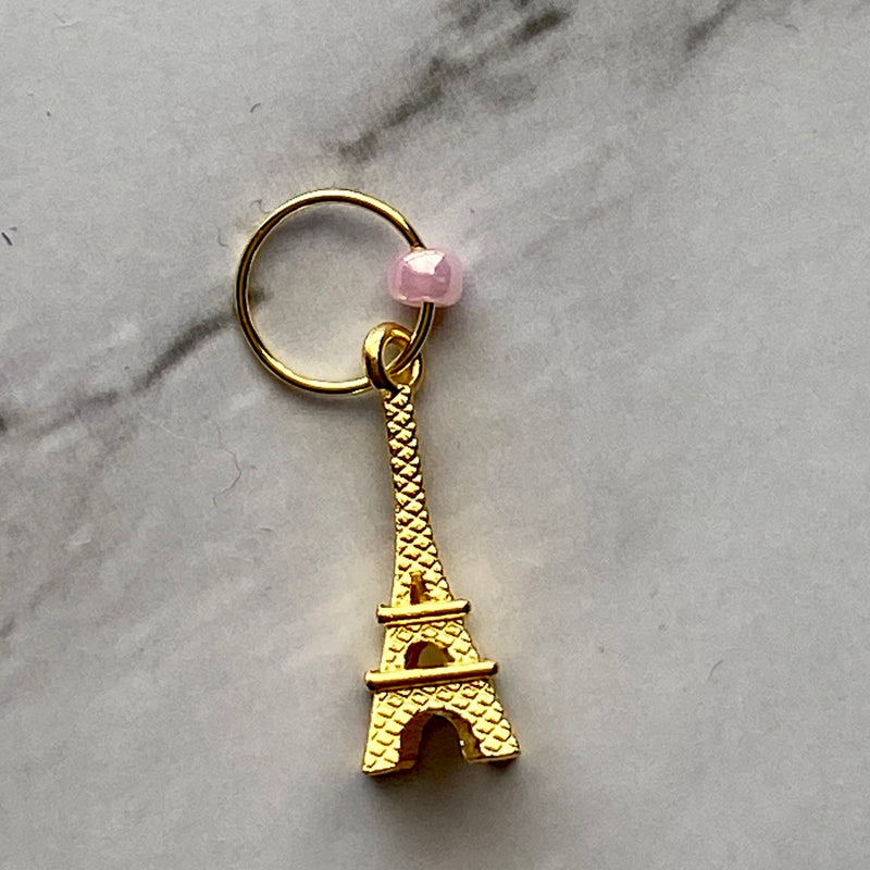 Eiffel Tower Stitch Markers and Progress Keepers
