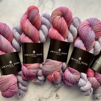 Veronique Scarf- includes beads  (Pattern is NOT Included), Marie Antoinette, Aussie Extra Fine High Twist Sock with Nylon Set