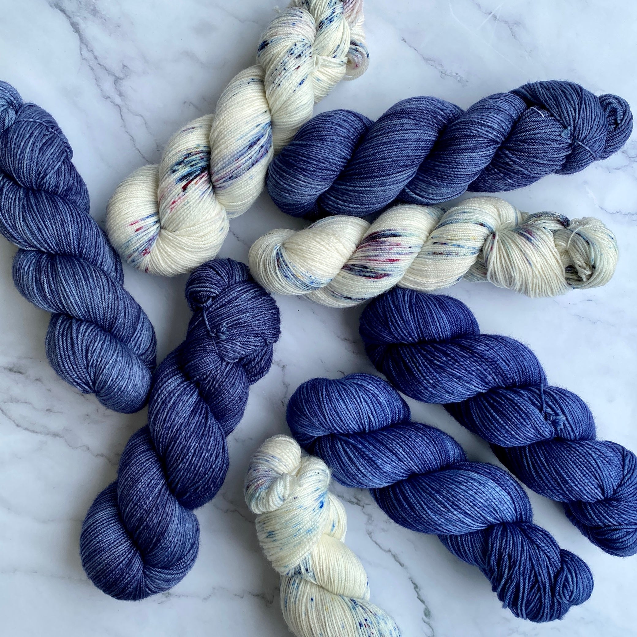 Forever in Blue Jeans on Aussie Extra Fine Fingering or Aussie Extra Fine Sock with Nylon