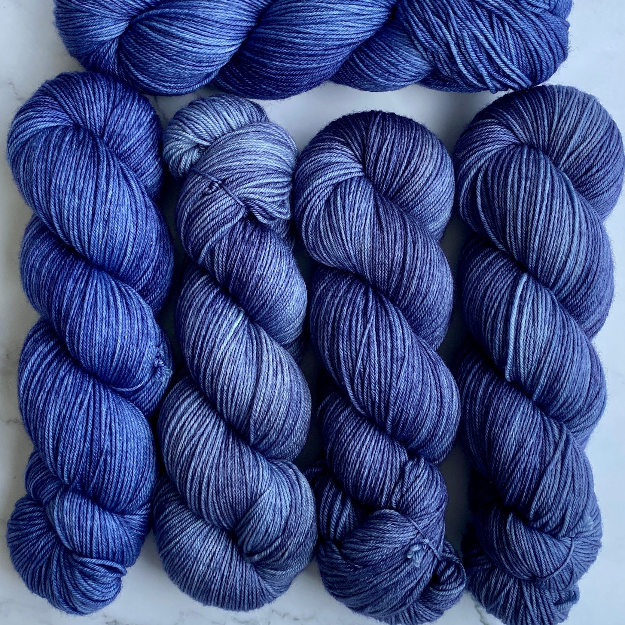 Forever in Blue Jeans on Aussie Extra Fine Fingering or Aussie Extra Fine Sock with Nylon