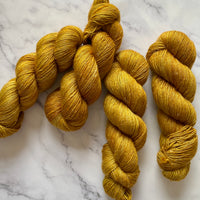 Ochre, Merino Linen Fingering Weight