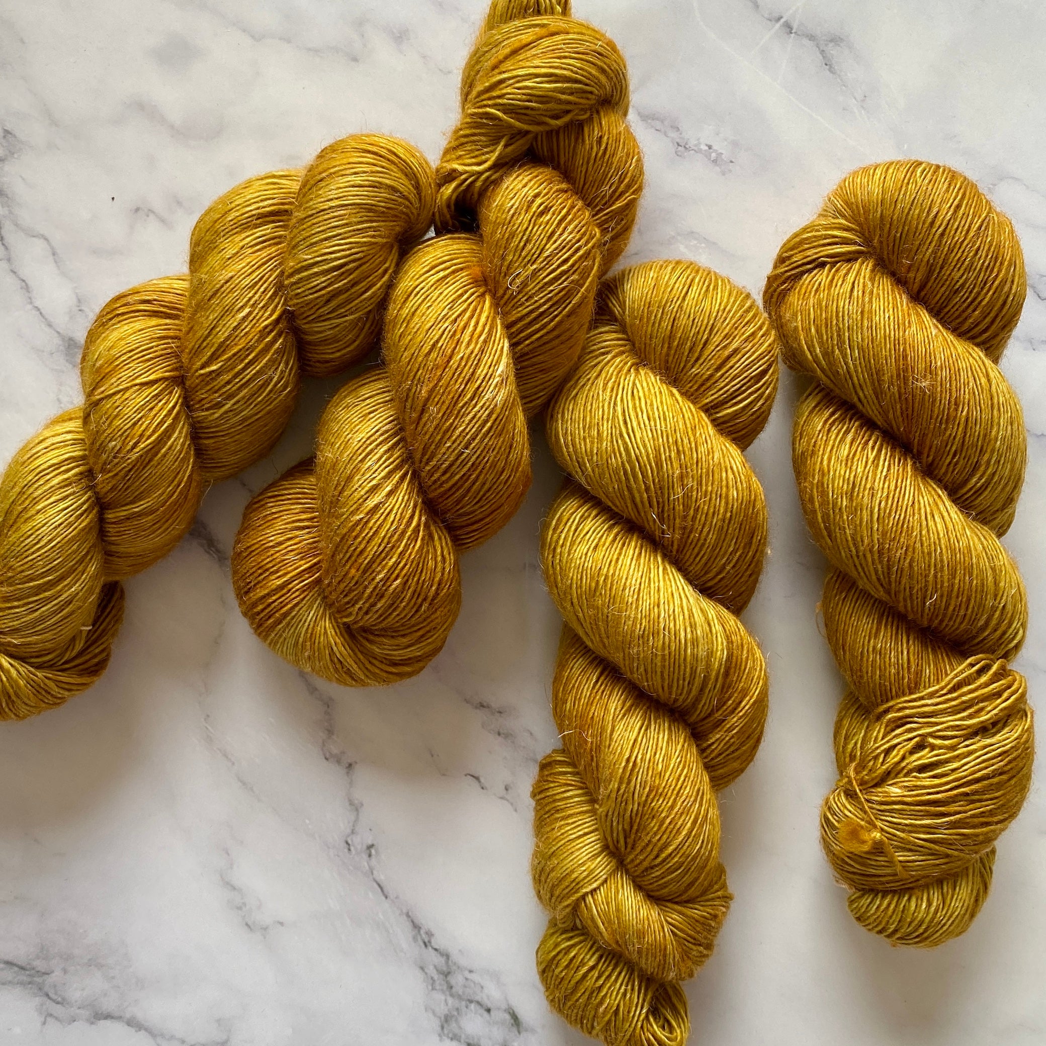 Ochre, Merino Linen Fingering Weight