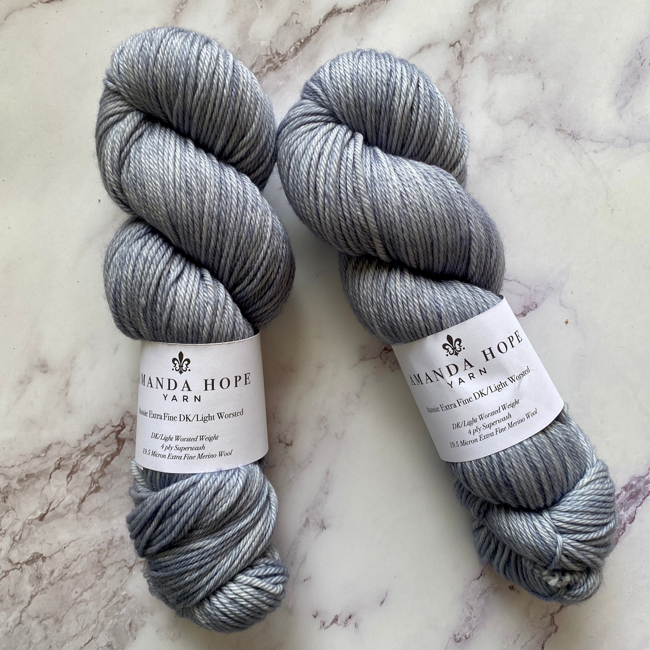 Blue Heather, Aussie Extra Fine DK/Light Worsted