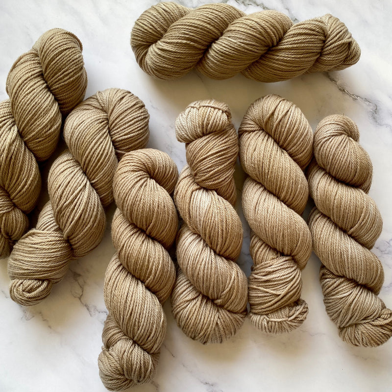 Taupe, Aussie Extra Fine DK/Light Worsted, All Same Dye Batch (up to 7 available)