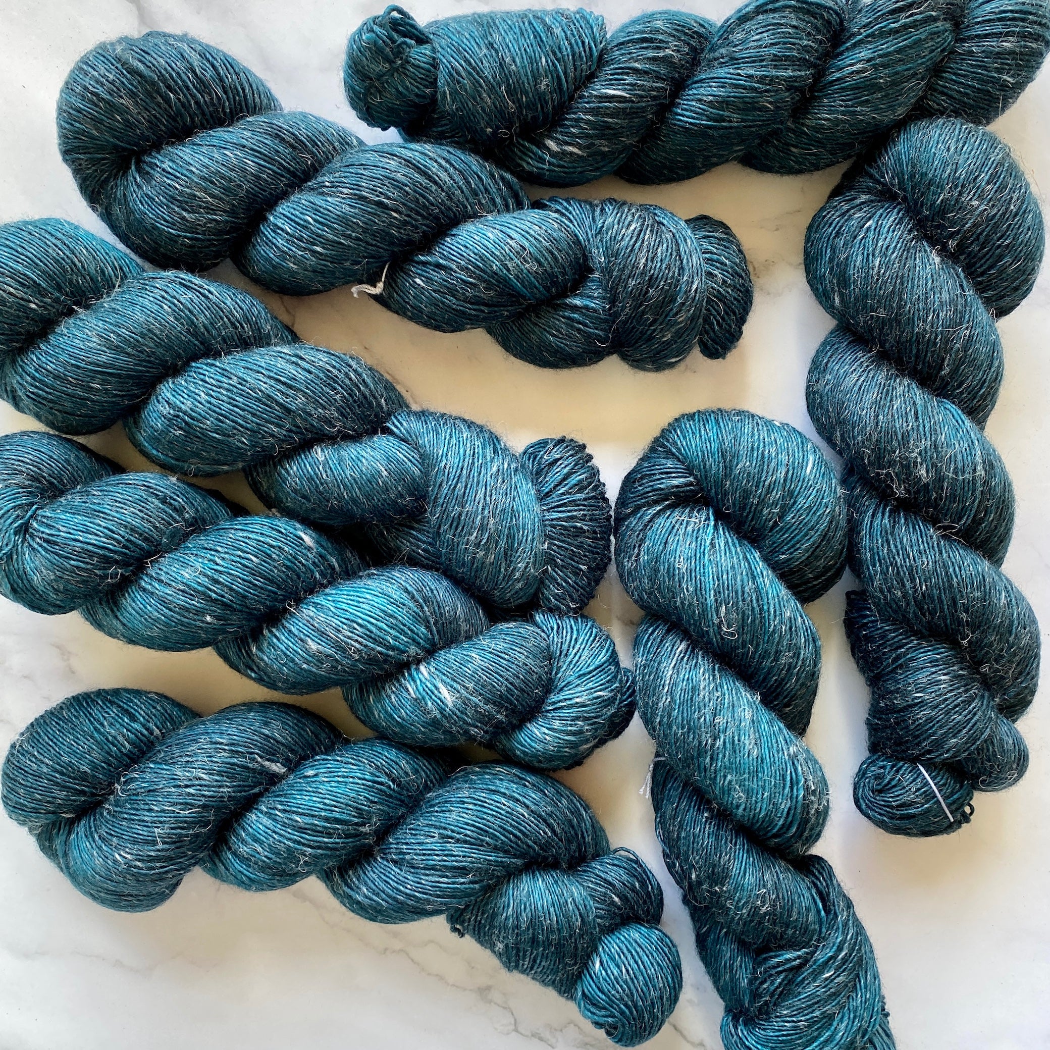 The Tealiest, Merino Linen Fingering Weight