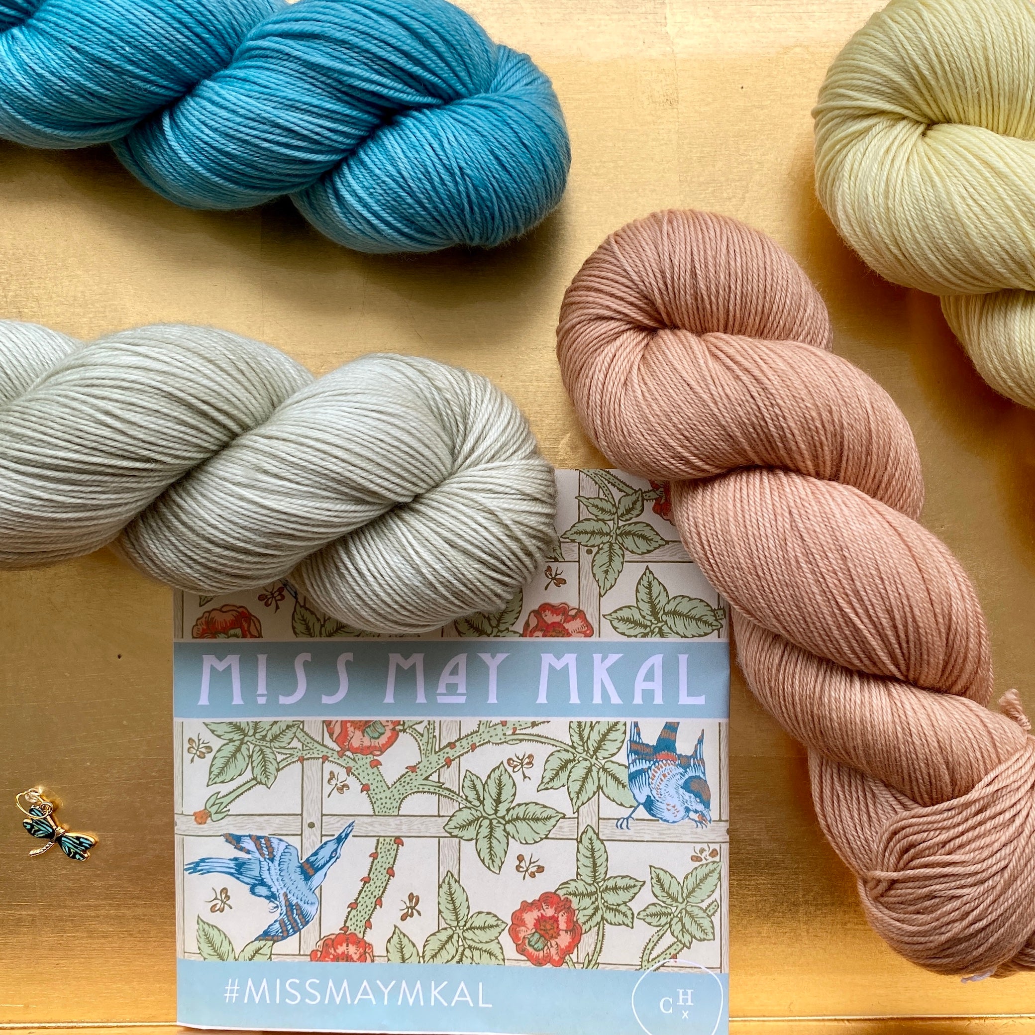 Quartet of Rose Gold, Aruba, Vichysoisse + Limoncello, Aussie Extra Fine Fingering *DYED TO ORDER*