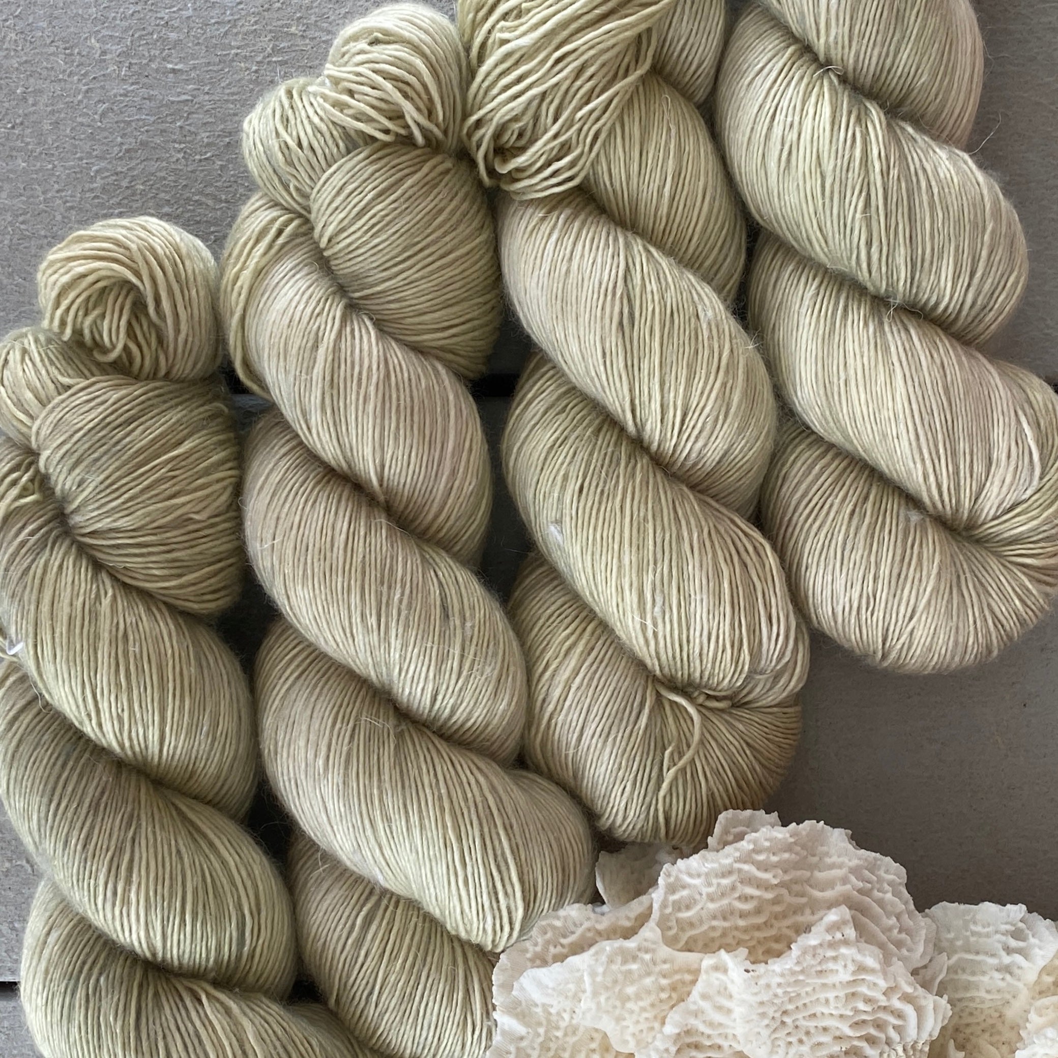 Sea Oats, Merino Linen Fingering Weight