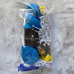 Marseilles Sock Set + Flower Stitch Marker and Progress Keeper,  Aussie Extra Fine Sock with Nylon Sock Set