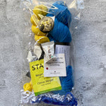 Marseilles Sock Set + Flower Stitch Marker and Progress Keeper,  Aussie Extra Fine Sock with Nylon Sock Set