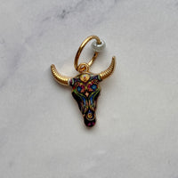Longhorn Enamel Stitch Marker