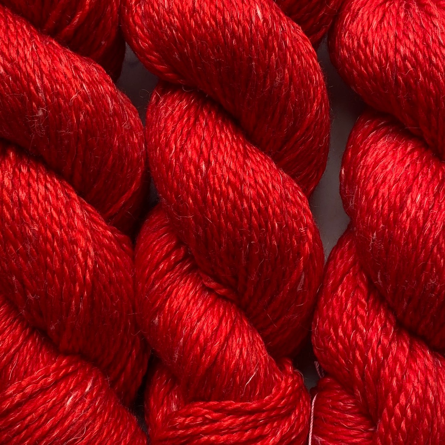Christmas Red, Merino Linen Aran