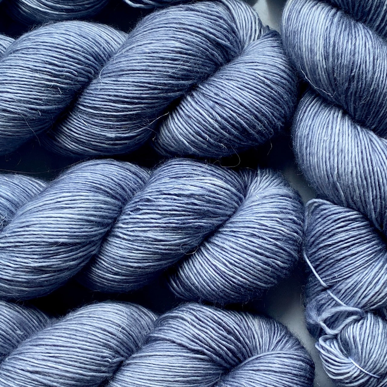 Washed Denim, Merino Linen Fingering Weight