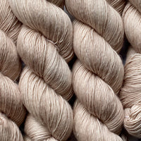 Carrington Beige, Merino Linen Fingering Weight