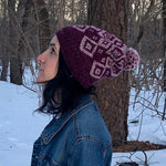 Duos for Decker Hat (a design by Joan Forgione), Multiple Color Combos, Merino Linen Aran + special stitch marker