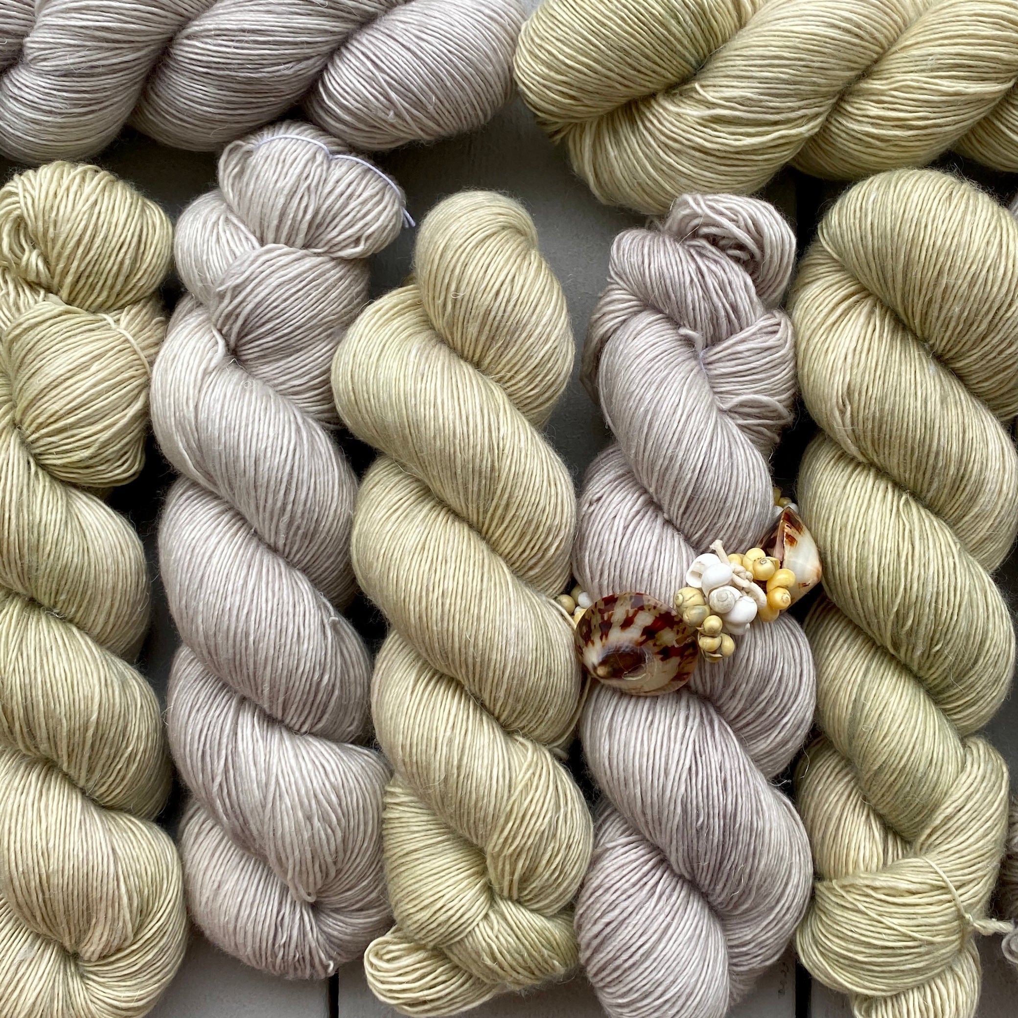 White Sand, Merino Linen Fingering Weight