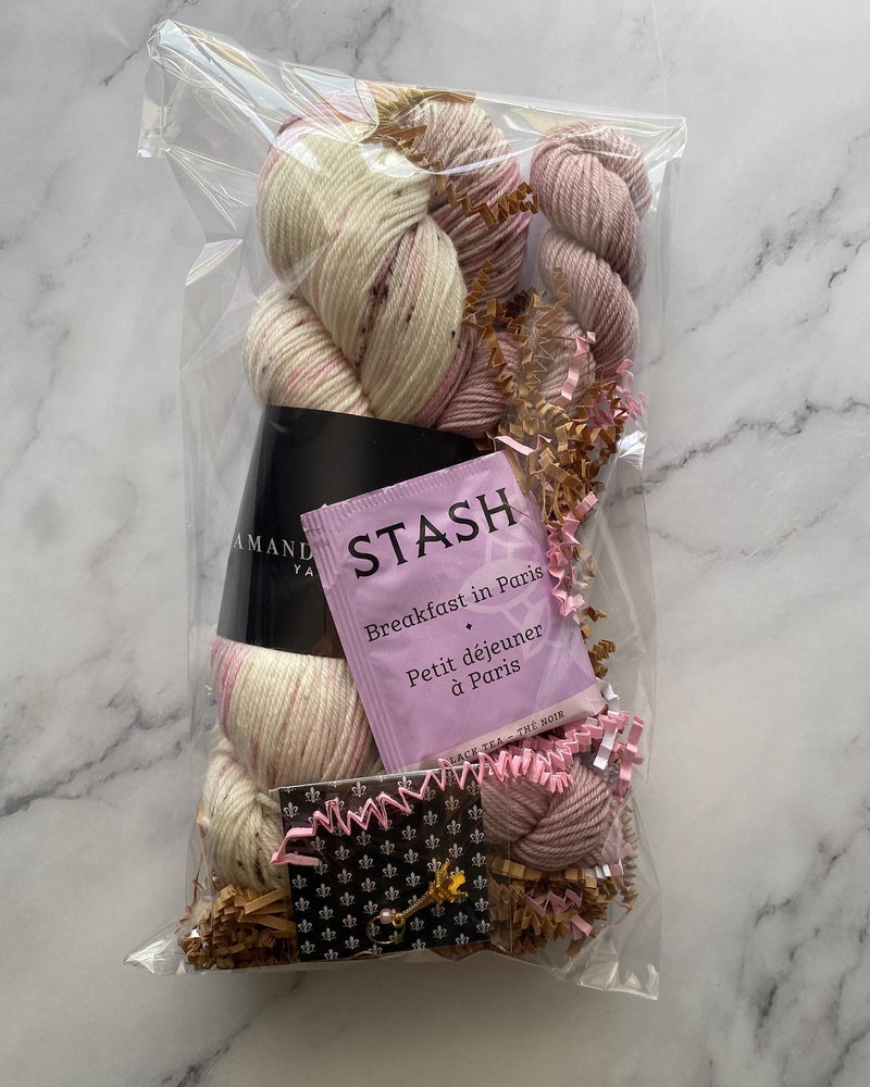 Lovely Pair Sock Set (Patisserie Full Skein with Musk Mallow Mini), Aussie Extra Fine Sock with Nylon Sock Set