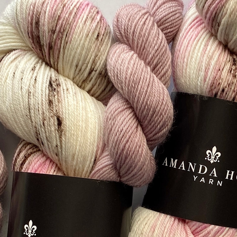 Lovely Pair Sock Set (Patisserie Full Skein with Musk Mallow Mini), Aussie Extra Fine Sock with Nylon Sock Set