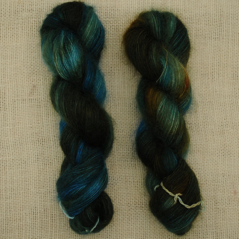 Nocturne:  Blue and Gold, Mohair/Silk