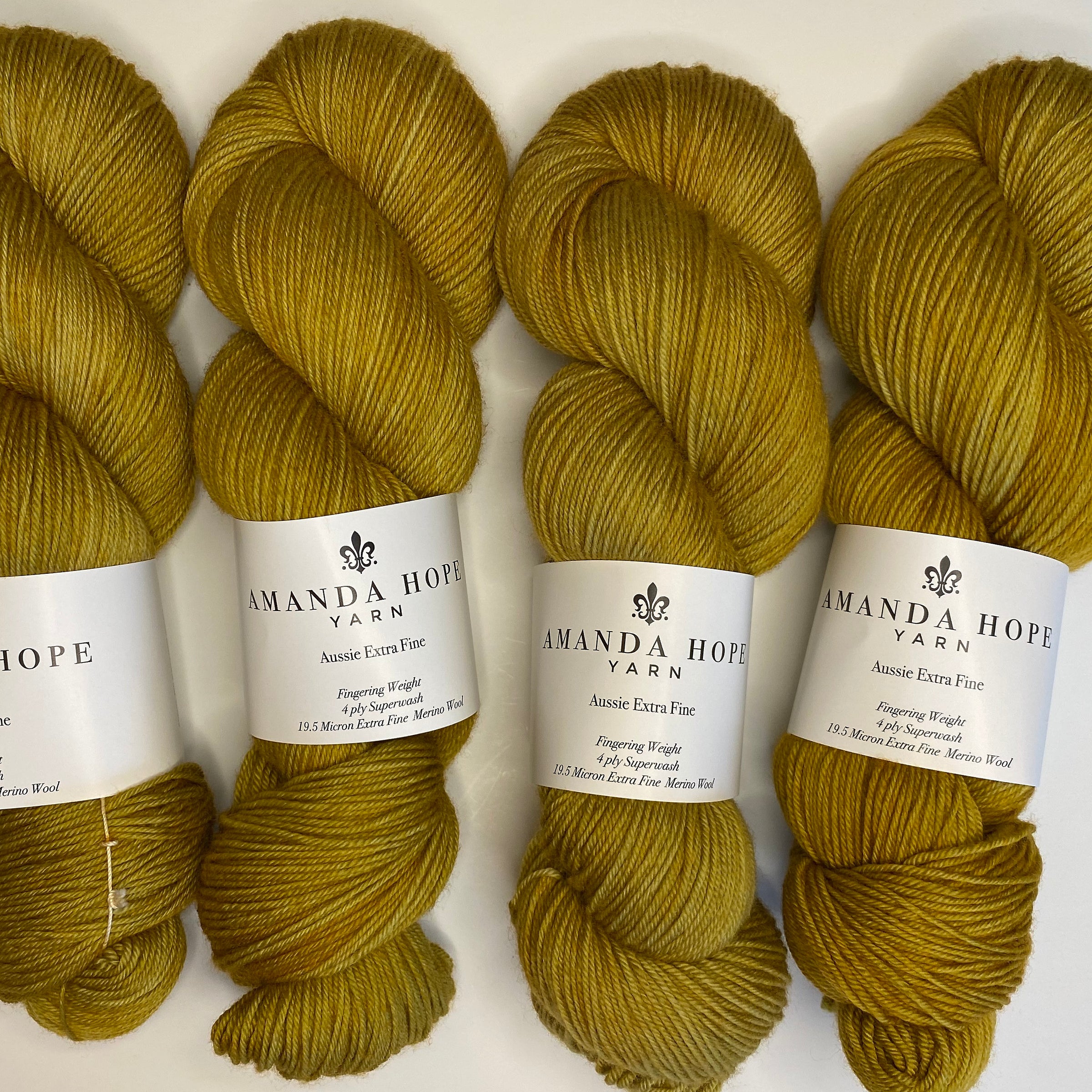 Ochre, Aussie Extra Fine Fingering or Aussie Extra Fine Sock with Nylon