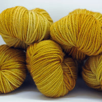 Ochre, Aussie Extra Fine DK/Light Worsted, Five from the Same Dye Batch