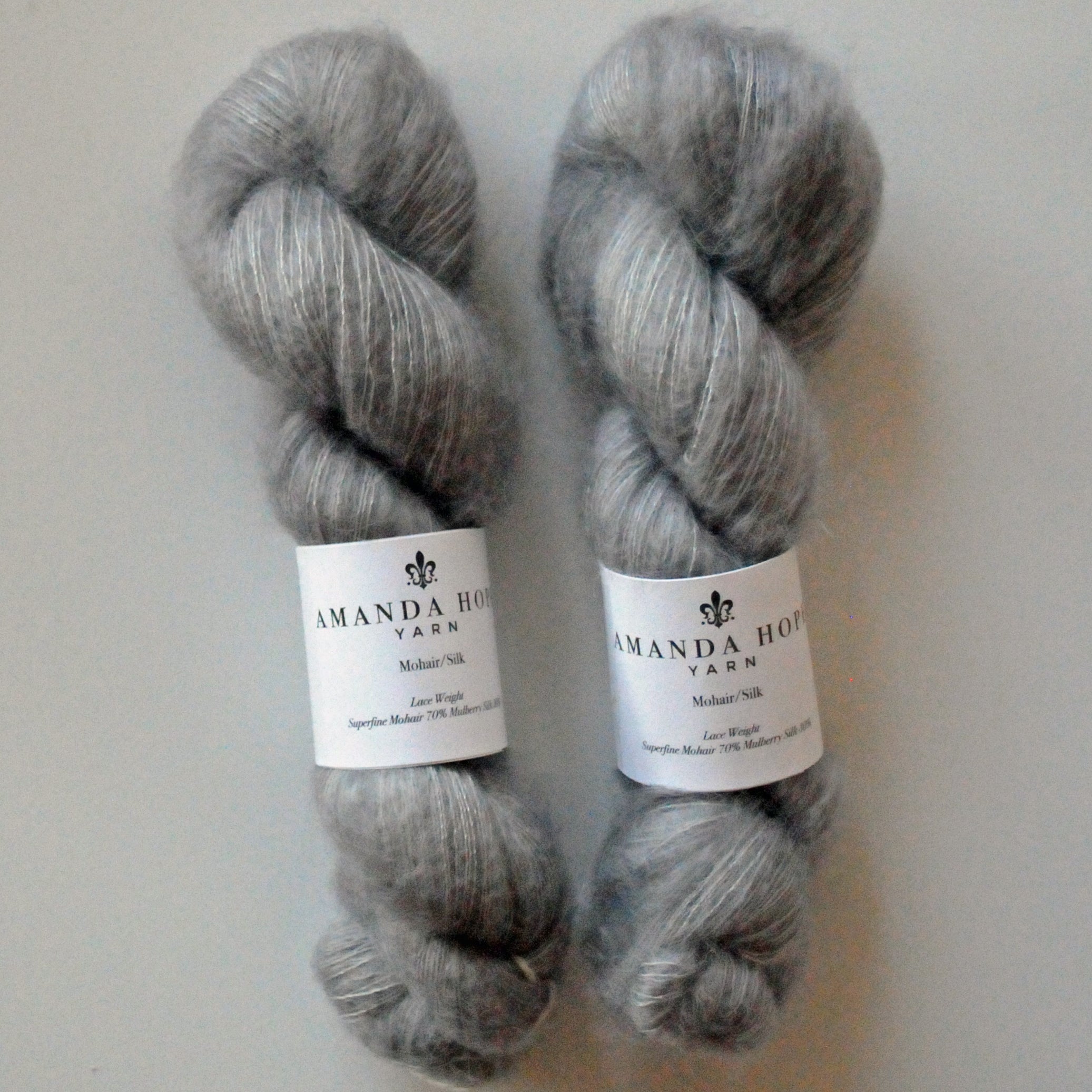 Platinum, Mohair/Silk *DYE TO ORDER*