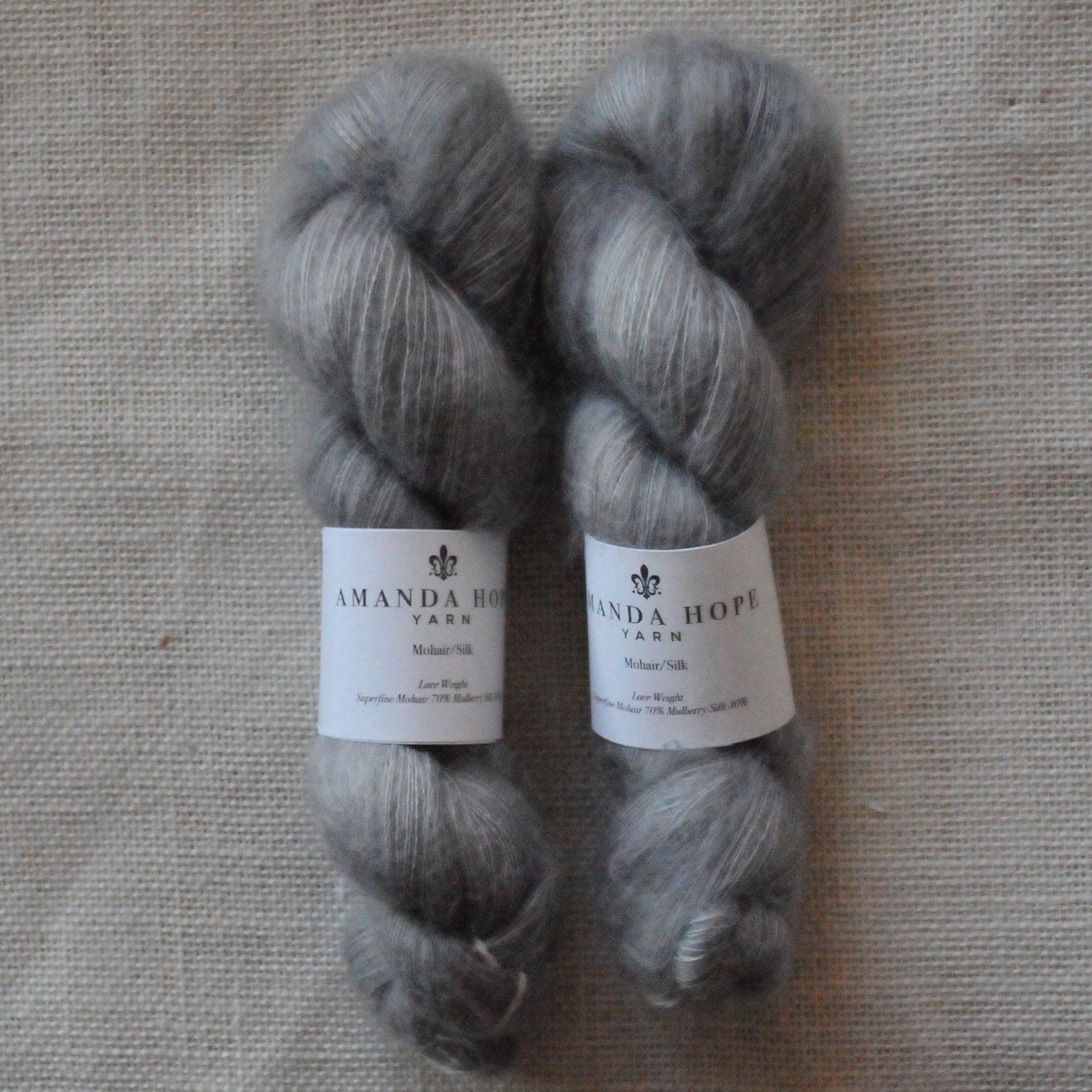 Platinum, Mohair/Silk *DYE TO ORDER*