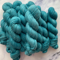 Teal Zeal, Merino Linen Fingering Weight