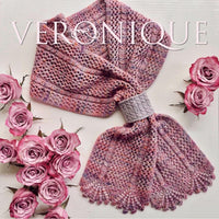Veronique Scarf- includes beads  (Pattern is NOT Included), Marie Antoinette, Aussie Extra Fine High Twist Sock with Nylon Set