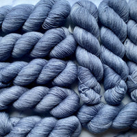Washed Denim, Merino Linen Fingering Weight