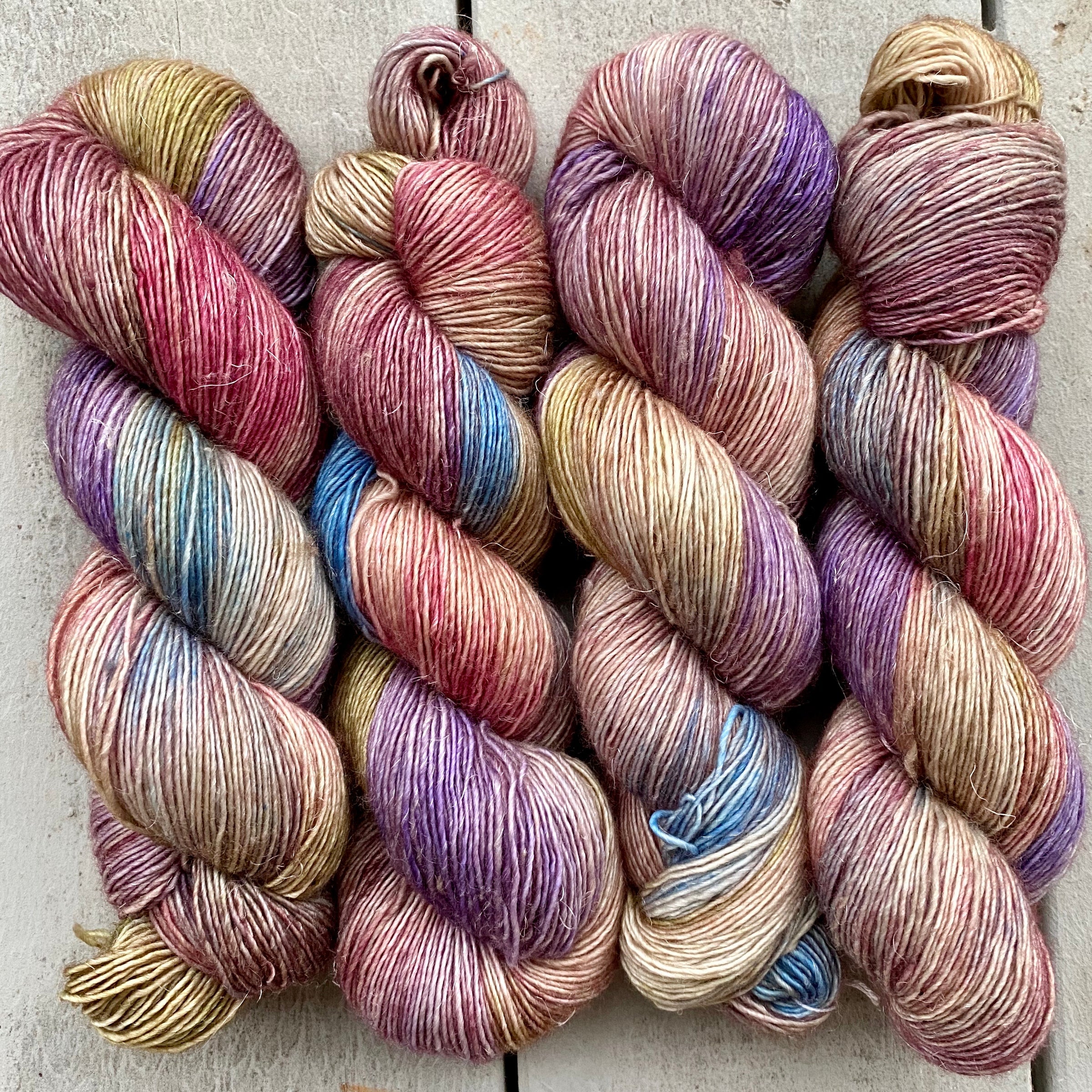 The Language of Flowers, Merino Linen Fingering Weight