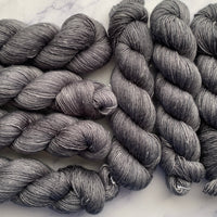Lava Rock, Merino Linen Fingering Weight