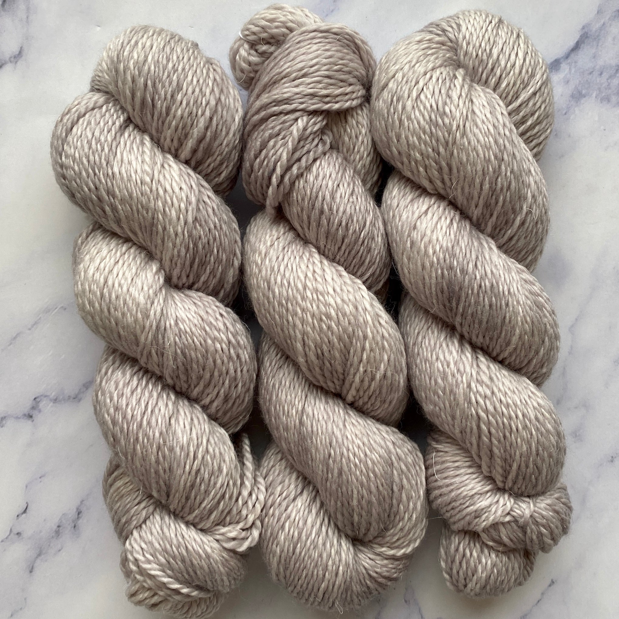 Oyster, Merino Linen Aran